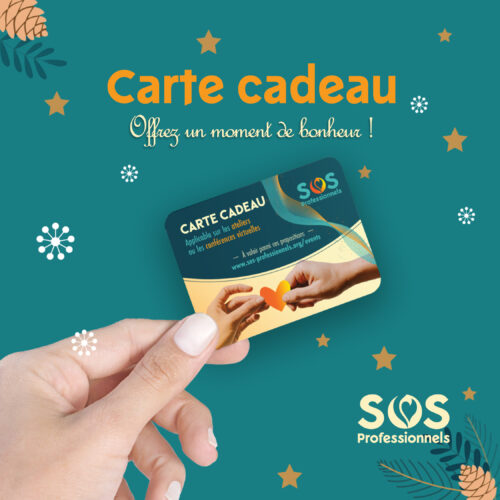 Offrez un moment de bonheur avec la carte cadeau SOS Professionnels.